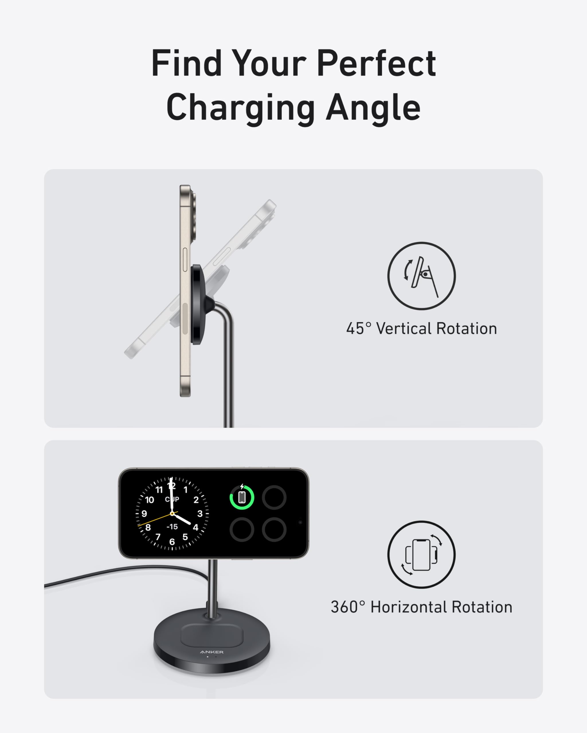 Foto 5 pulgar | Estación De Carga Anker Maggo Wireless Charger 15w Para Iphone 16 - Venta Internacional.