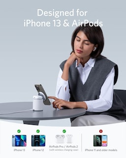 Foto 3 | Estación De Carga Anker Magnetic Wireless Charger 623 Maggo - Venta Internacional.