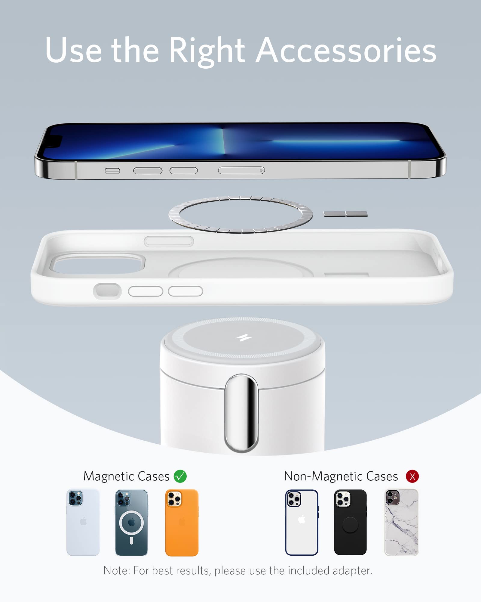Foto 6 | Estación De Carga Anker Magnetic Wireless Charger 623 Maggo - Venta Internacional.