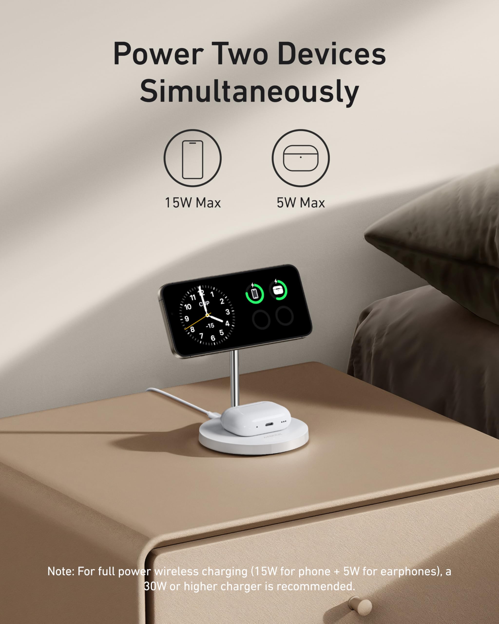 Foto 3 | Soporte De Carga Anker Maggo Para Iphone 16 Con Cargador De 15 W - Venta Internacional.