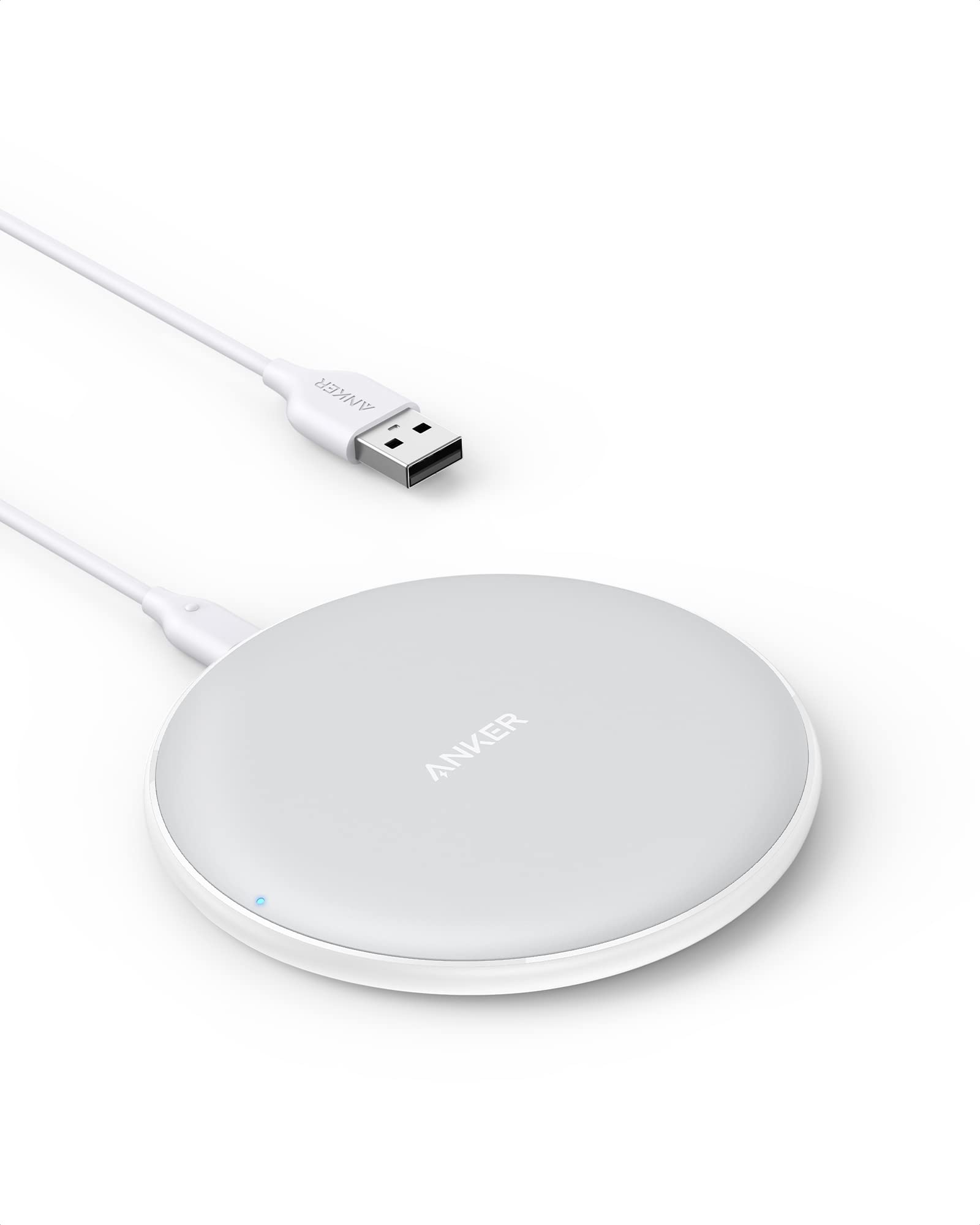 Foto 1 | Cargador Inalámbrico Anker 313 Qi Con Certificación Qi De 10 W Para Iphone, Color Blanco - Venta Internacional.