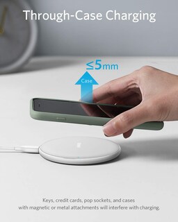 Foto 4 | Cargador Inalámbrico Anker 313 Qi Con Certificación Qi De 10 W Para Iphone, Color Blanco - Venta Internacional.