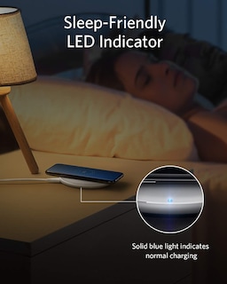 Foto 6 | Cargador Inalámbrico Anker 313 Qi Con Certificación Qi De 10 W Para Iphone, Color Blanco - Venta Internacional.