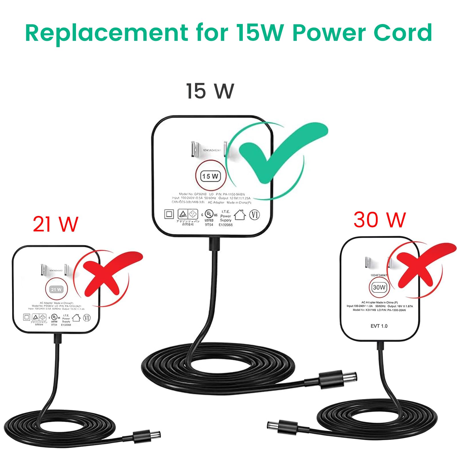 Foto 4 pulgar | Adaptador De Cargador Echo Dot De Repuesto Para Cable De Alimentación De 15 W Y 5 V Dc - Venta Internacional.