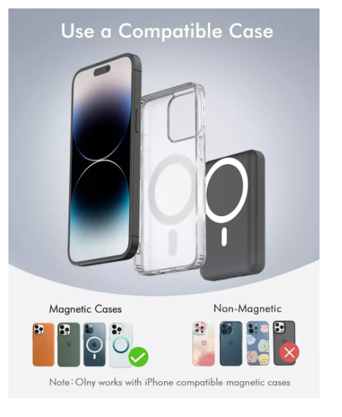Foto 2 | Pila Batería Carga Inalámbrica 10000 Wünd Para Iphone Android