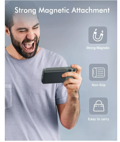 Foto 4 pulgar | Pila Batería Carga Inalámbrica 10000 Wünd Para Iphone Android