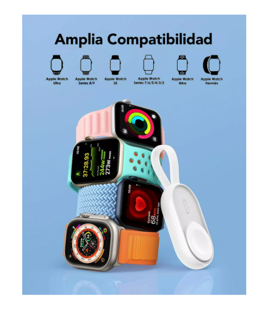 Foto 3 pulgar | Veger Cargador Inalámbrico Magnético Para Apple Watch Iwatch