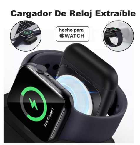 Foto 4 pulgar | Cargador Inalámbrico Wünd para iPhone/iWatch/AirPods Extraíble