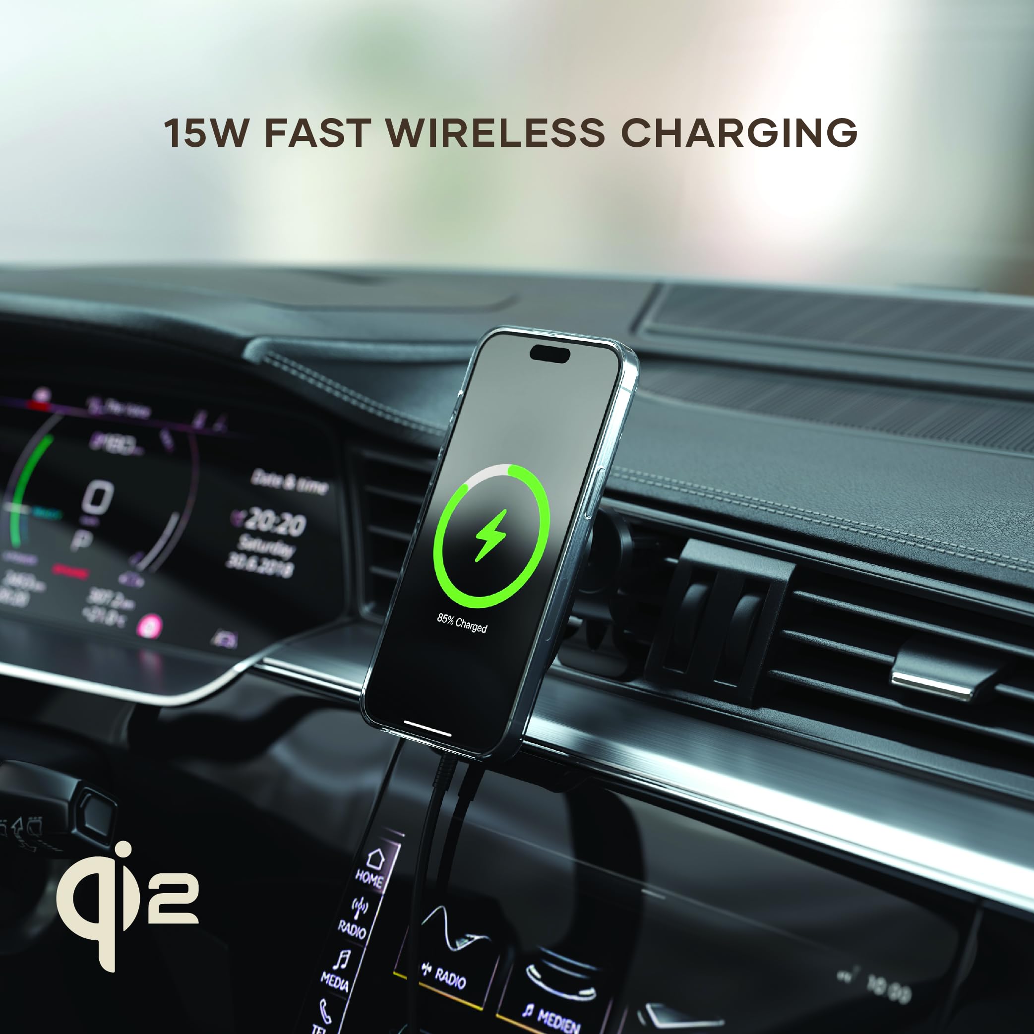 Foto 4 pulgar | Cargador De Coche Inalámbrico Satechi Qi2 15w Para Iphone Series 12-15 - Venta Internacional.