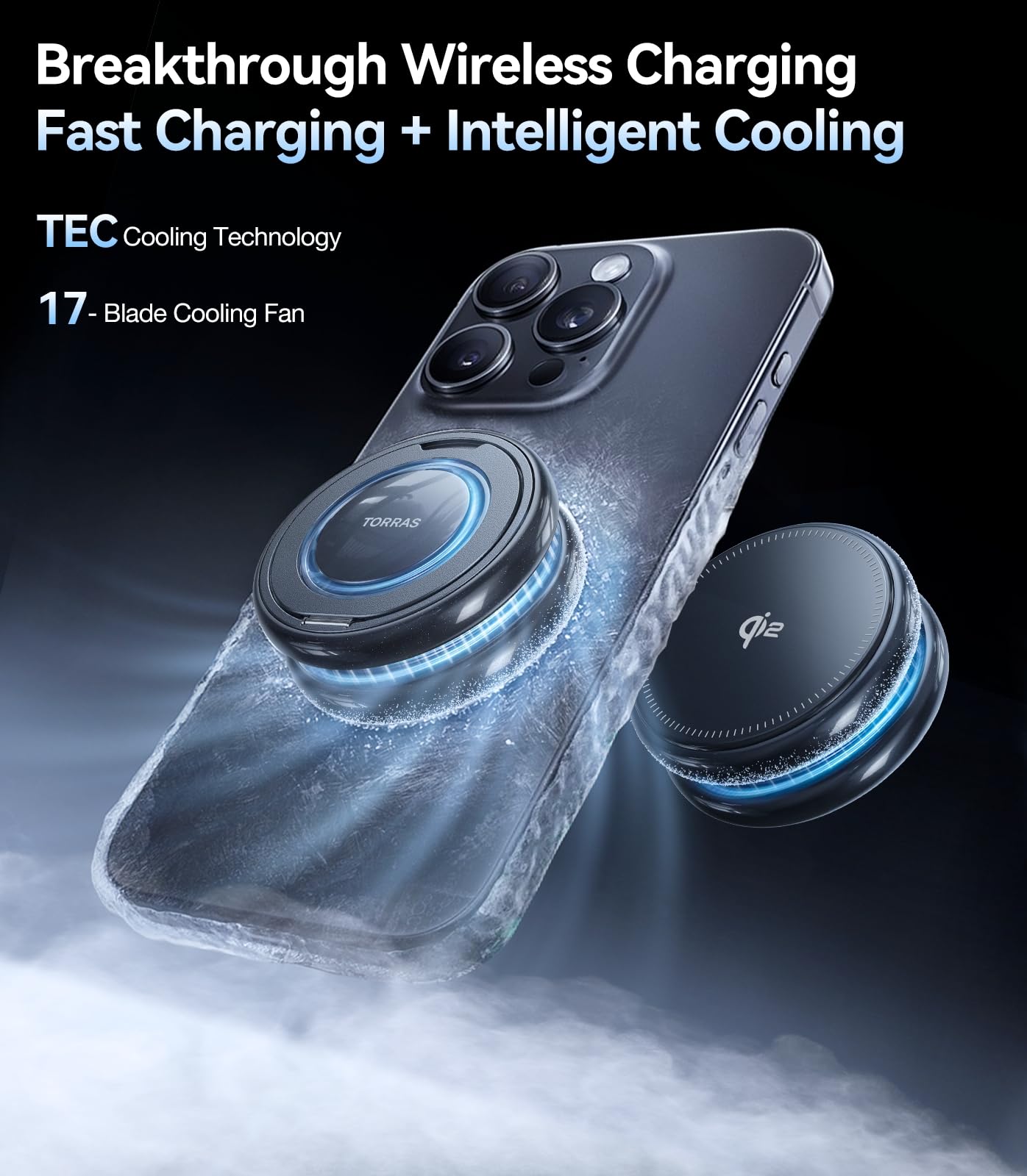 Foto 2 | Cargador Inalámbrico Torras Polarcircle Qi2 Mag-safe 15w Para Iphone - Venta Internacional.