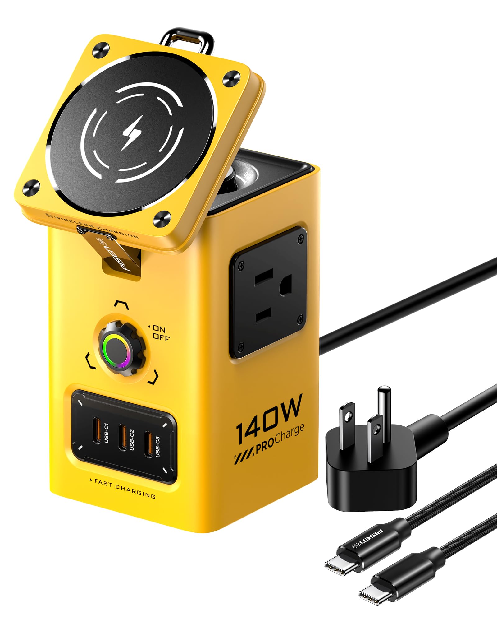 Foto 1 | Estación De Carga Pisen 8 En 1 Mag-safe De 140 W Para Iphone Y Reloj - Venta Internacional.