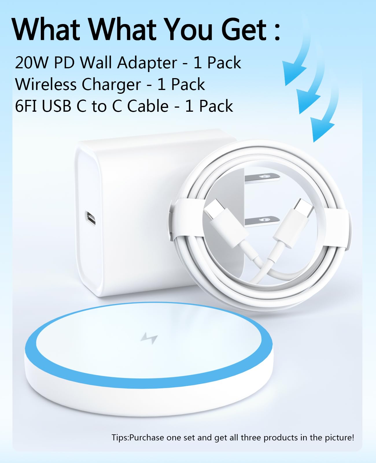 Foto 8 pulgar | Cargador Inalámbrico Quzudn Magnetic 20w Usb C Para Iphone/airpods - Venta Internacional.