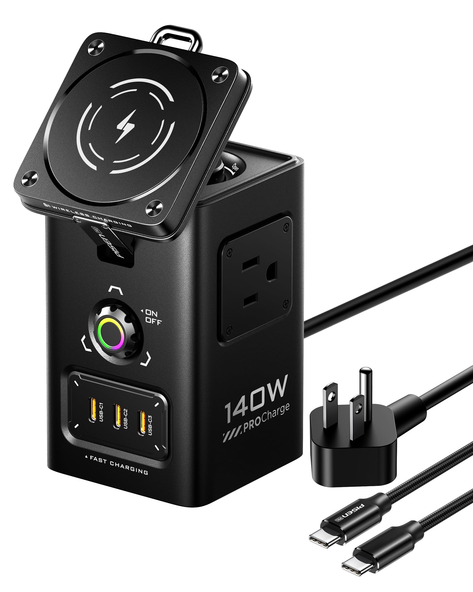 Estación De Carga Pisen 8 En 1 Mag-safe De 140 W Para Iphone Y Reloj - Venta Internacional. $4,685
