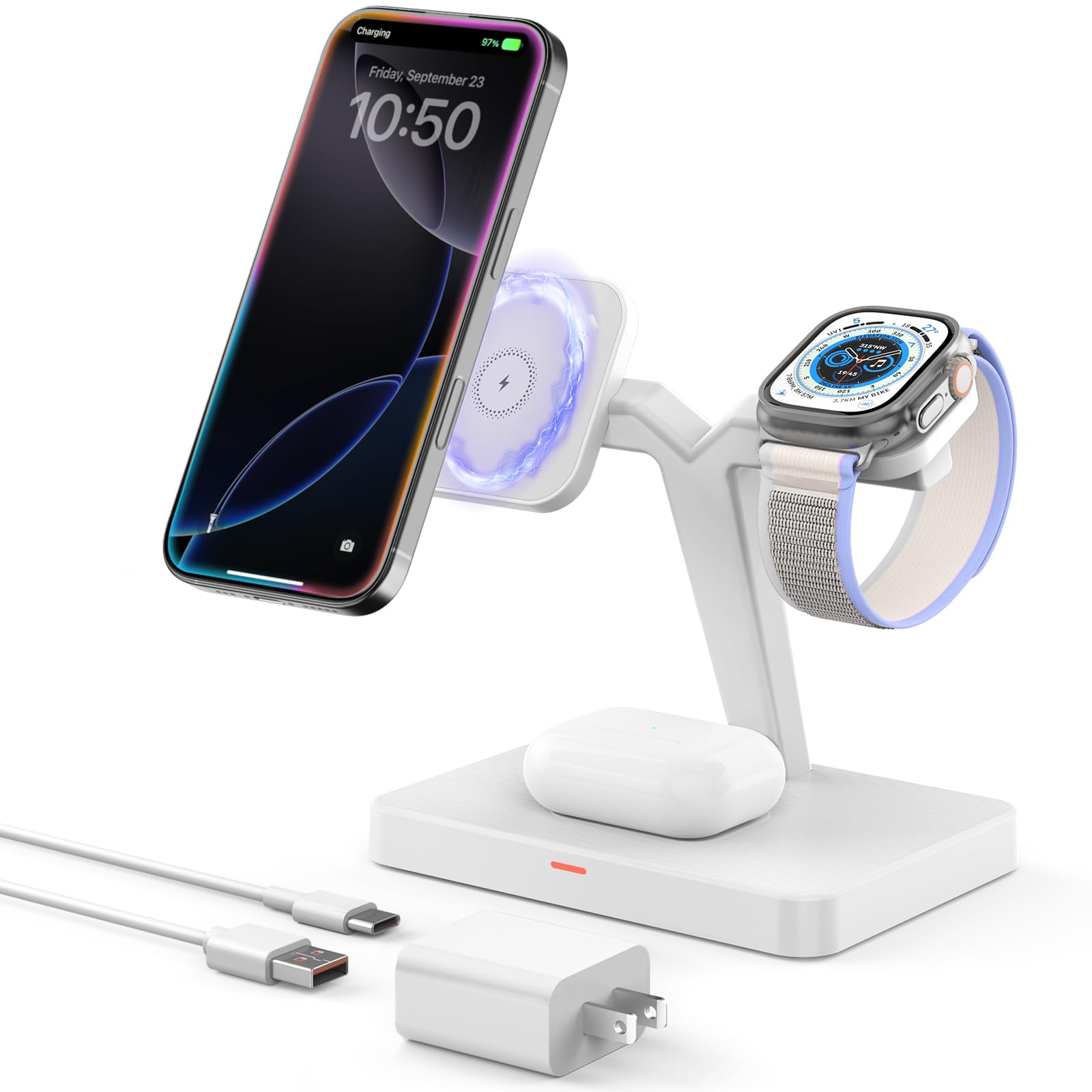Estación De Carga Joygeek 3 En 1 Plegable Para Iphone Mag-safe - Venta Internacional. $586