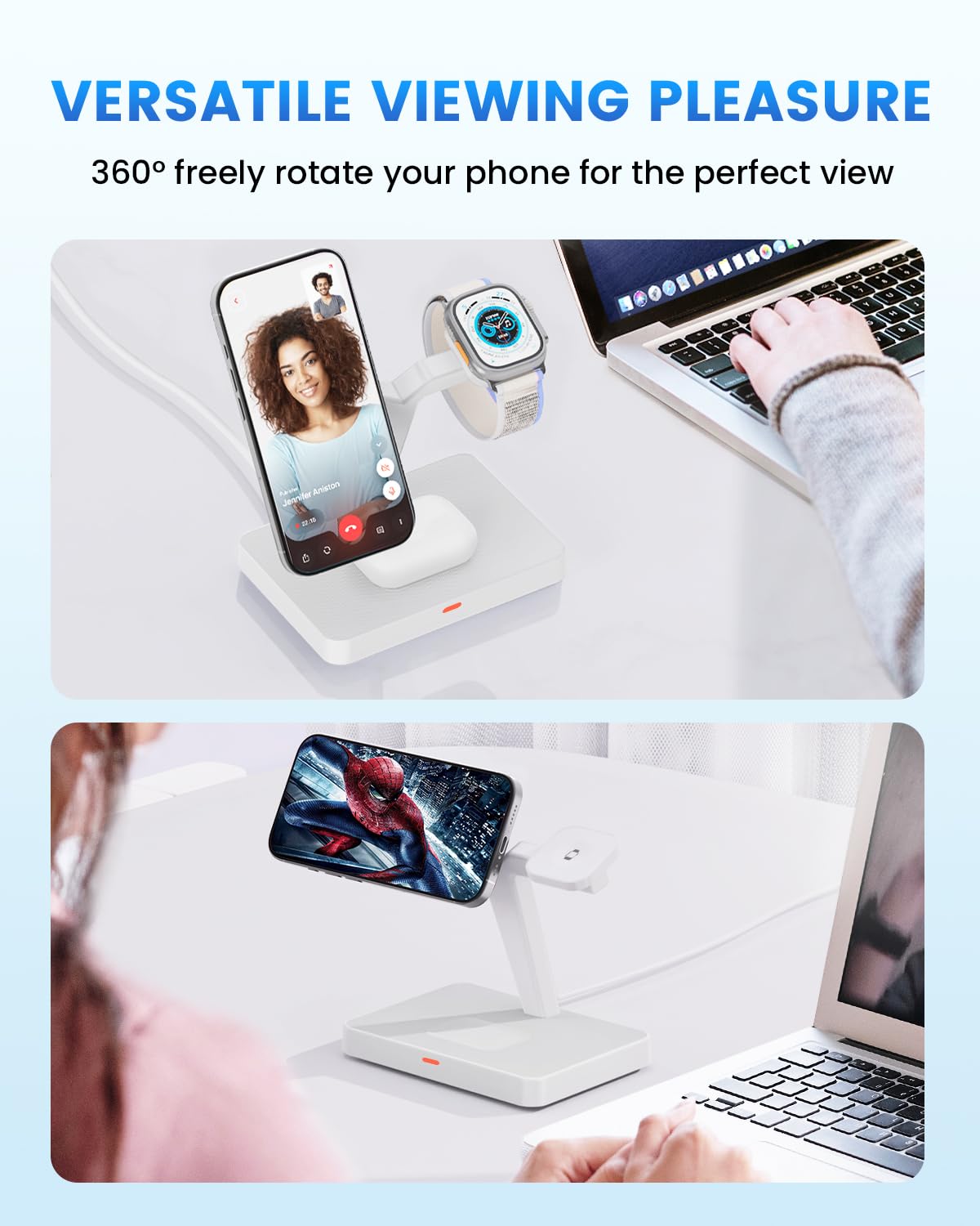 Foto 4 | Estación De Carga Joygeek 3 En 1 Plegable Para Iphone Mag-safe - Venta Internacional.