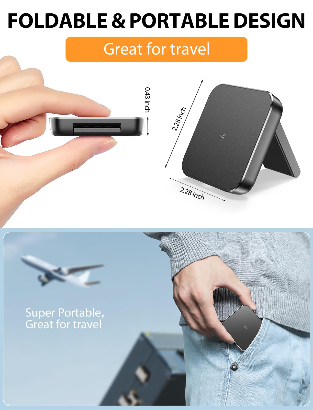 Foto 5 pulgar | Cargador De Soporte Inalámbrico Mokpr Magnetic 3 En 1 Para Iphone - Venta Internacional.