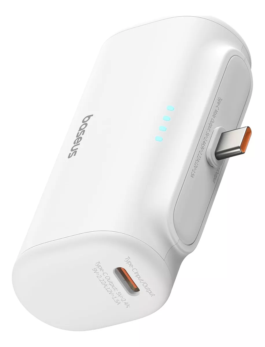Foto 2 pulgar | Power Bank con Conector Usb C Baseus Plegable 5000 Mah 20w