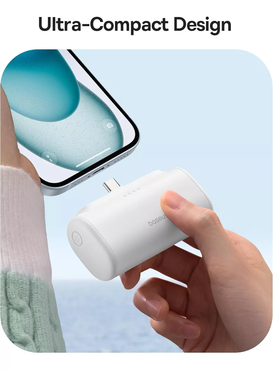 Foto 5 pulgar | Power Bank con Conector Usb C Baseus Plegable 5000 Mah 20w