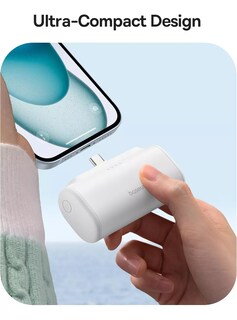 Foto 4 | Power Bank con Conector Usb C Baseus Plegable 5000 Mah 20w