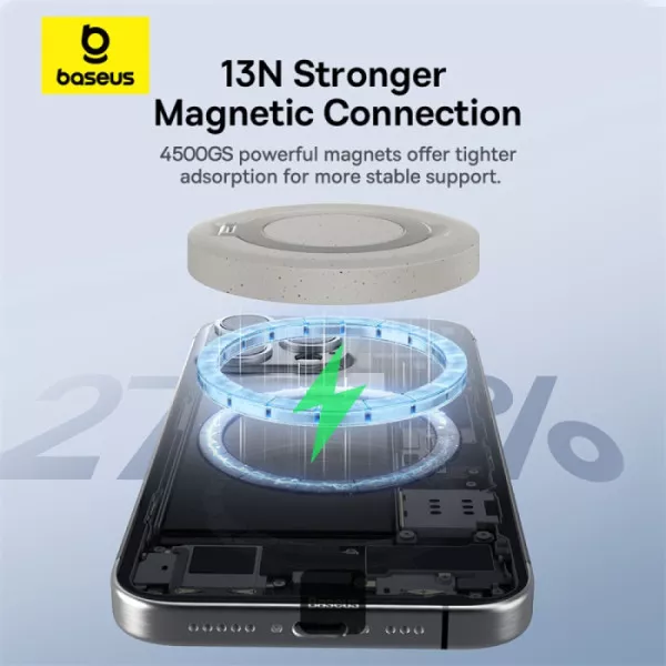 Foto 3 | Cargador Inalambrico Magnetico Baseus Qi2 15 W