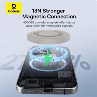Foto 3 | Cargador Inalambrico Magnetico Baseus Qi2 15 W