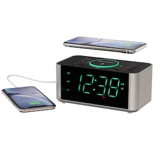 Foto 1 | Despertador, Radio Y Cargador De Teléfono Inalámbrico Qi Emerson - Venta Internacional.