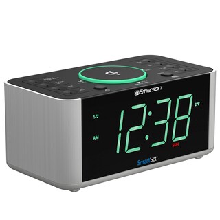Foto 2 | Despertador, Radio Y Cargador De Teléfono Inalámbrico Qi Emerson - Venta Internacional.