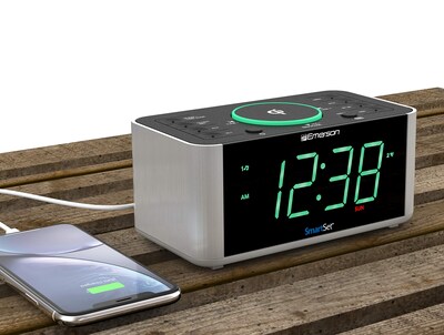 Foto 5 | Despertador, Radio Y Cargador De Teléfono Inalámbrico Qi Emerson - Venta Internacional.