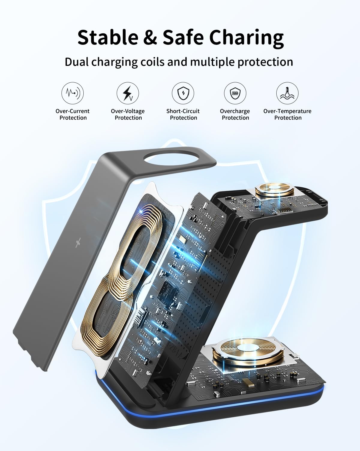 Foto 7 | Cargador Inalámbrico JoyGeek para Celular Android-Venta Internacional