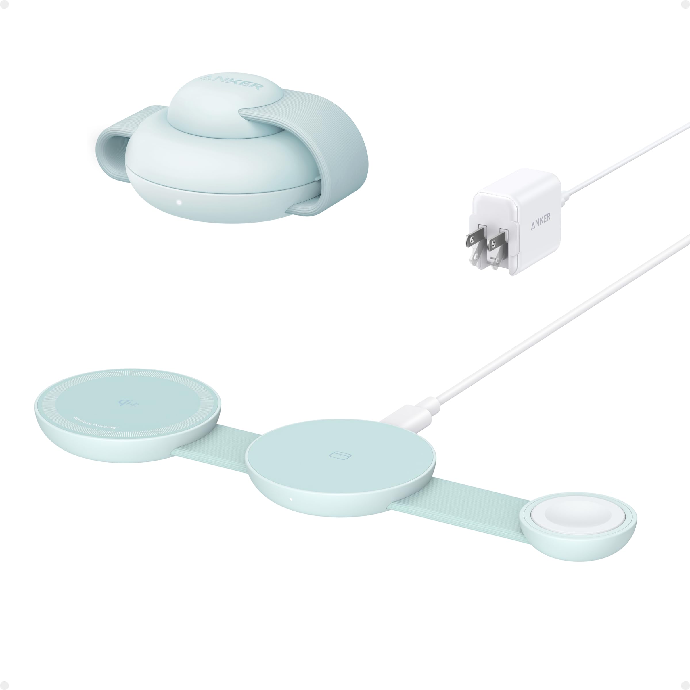 Foto 1 | Cargador Anker Maggo Ufo 3 en 1 Inalámbrico de 15 W para iPhone 16 - Venta Internacional