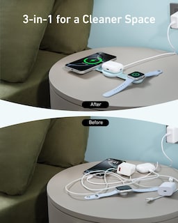 Foto 5 | Cargador Anker Maggo Ufo 3 en 1 Inalámbrico de 15 W para iPhone 16 - Venta Internacional