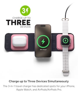Foto 2 | Cargador Mophie De Viaje 3 En 1 Con Magsafe Para Iphone Y Reloj - Venta Internacional.