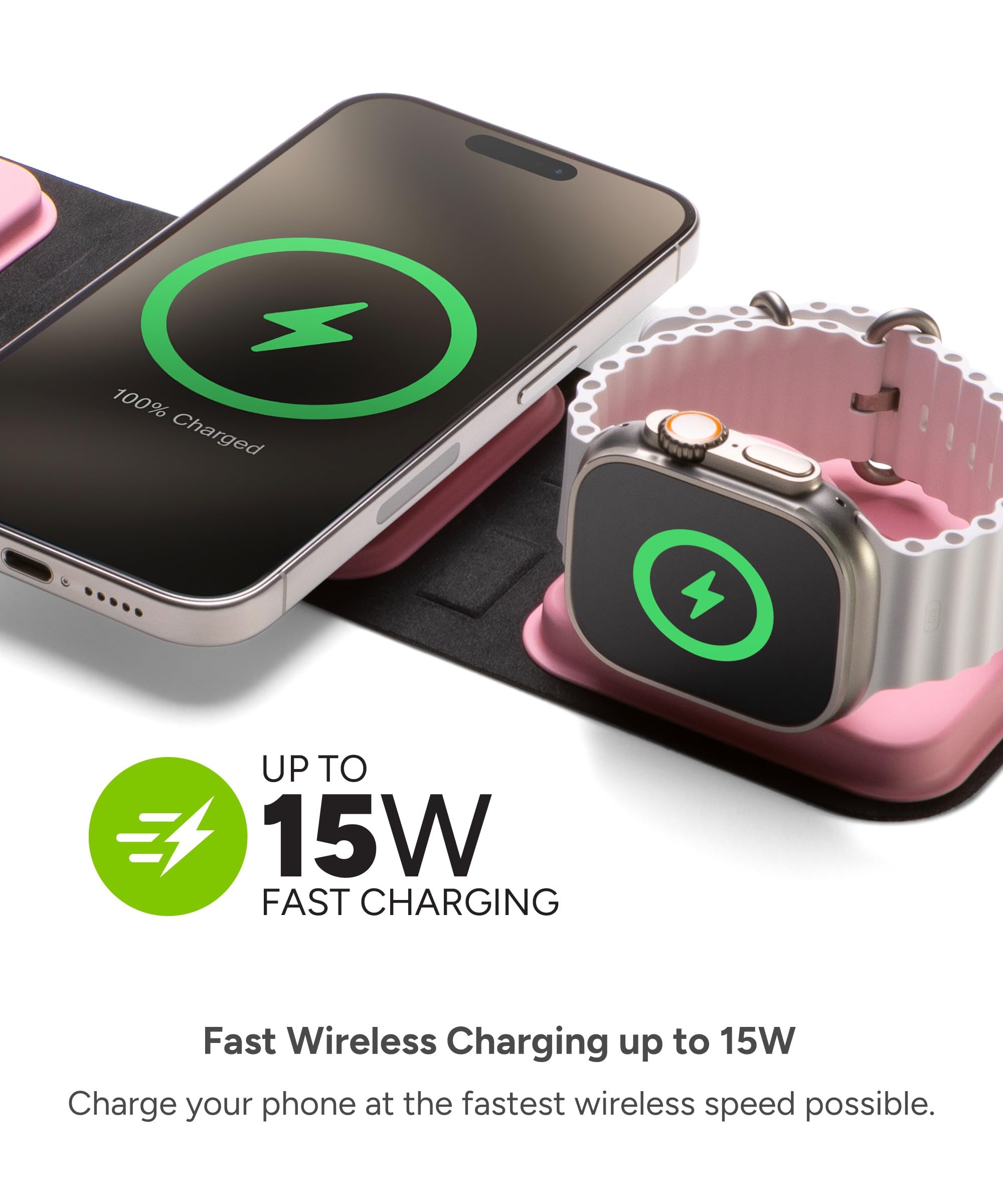 Foto 5 | Cargador Mophie De Viaje 3 En 1 Con Magsafe Para Iphone Y Reloj - Venta Internacional.