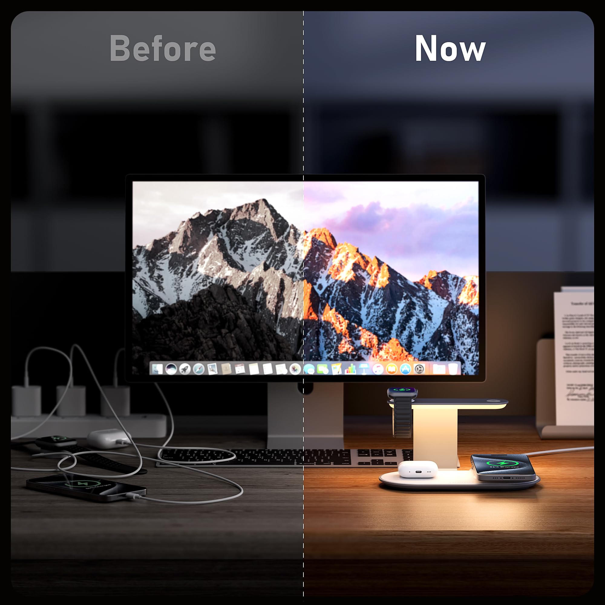 Foto 6 pulgar | Estación de Carga Gusgu 3 en 1 para Apple - Venta Internacional