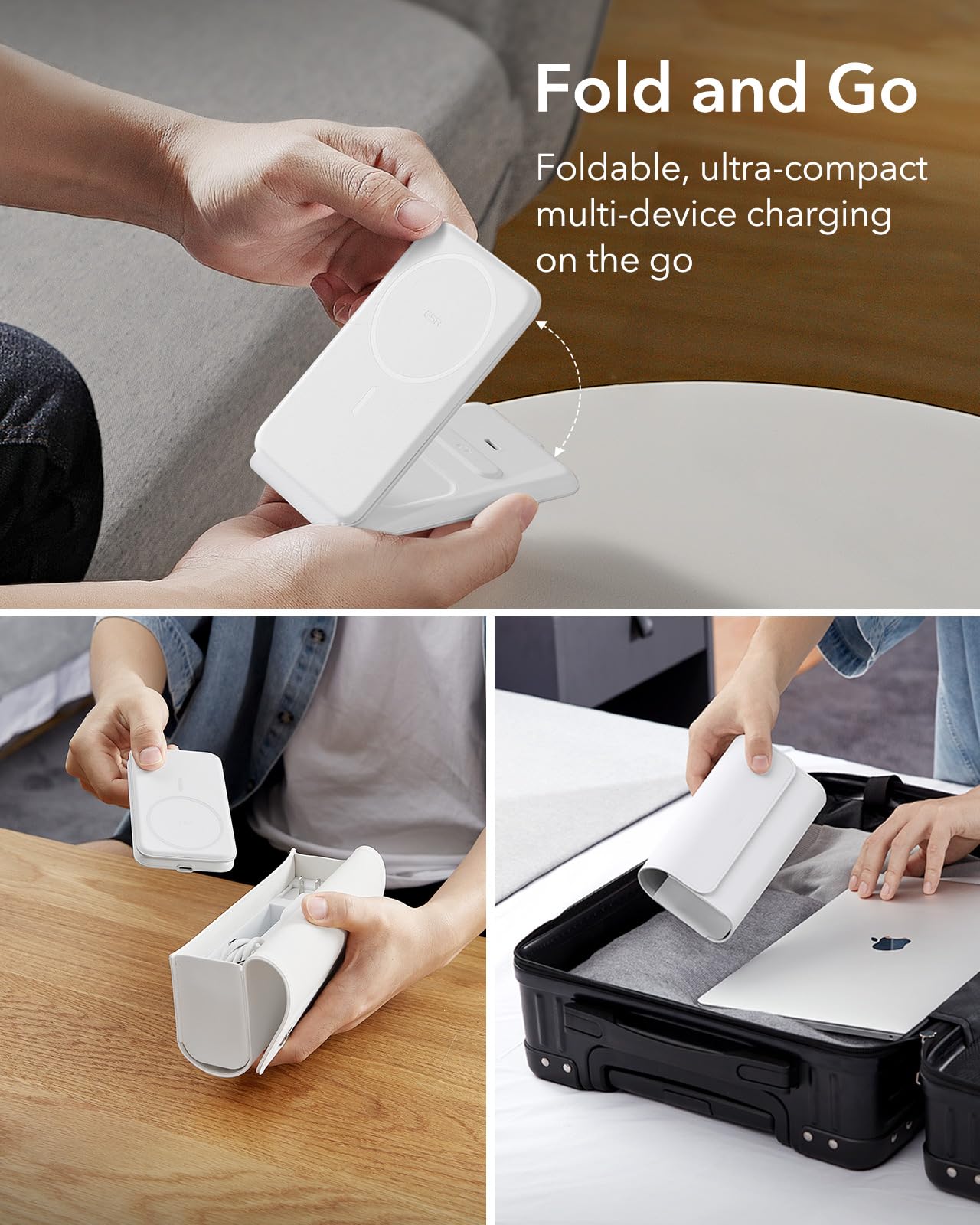 Foto 3 pulgar | Soporte De Cargador, Cargador Y Cargador De Reloj Esr Halolock, Color Blanco - Venta Internacional.