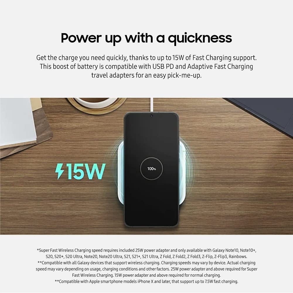 Foto 3 pulgar | Cargador Inalámbrico Samsung 15w Super Fast Charging Pad 2022 - Venta Internacional.