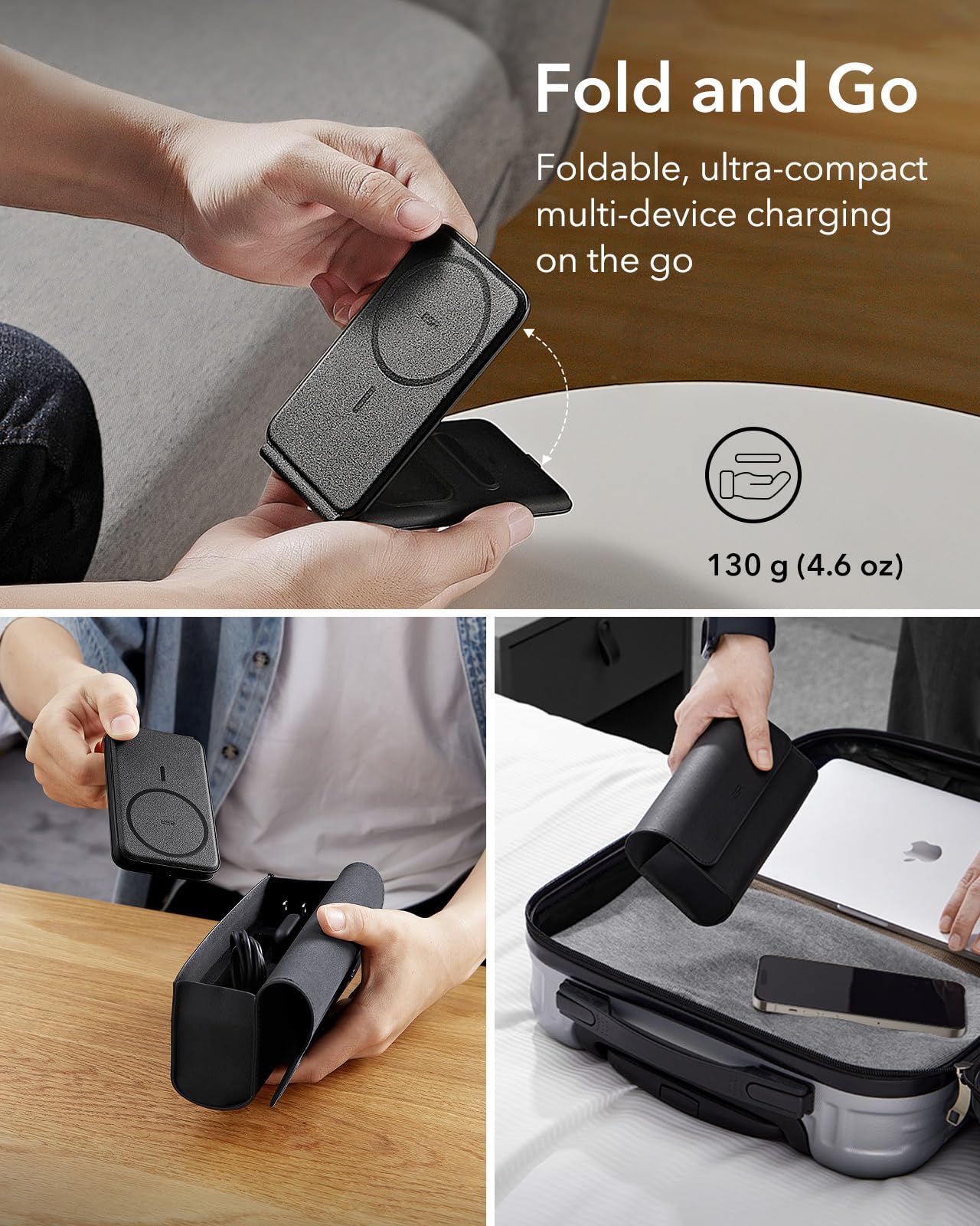 Foto 3 pulgar | Soporte De Carga 3 En 1 Esr Magsafe Para Apple White Con Bolsa - Venta Internacional.