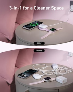 Foto 5 | Cargador Anker Maggo Ufo 3 en 1 Inalámbrico de 15 W para iPhone 16 - Venta Internacional