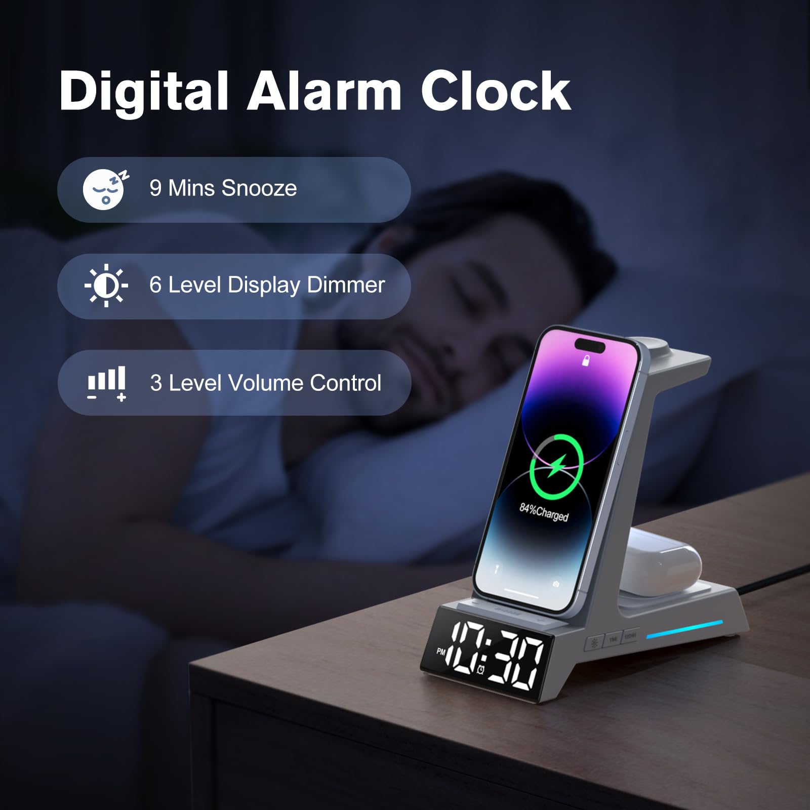 Foto 5 pulgar | Estación De Carga: Cargador Inalámbrico Anjank Para Iphone Y Reloj - Venta Internacional.