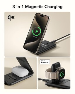 Foto 7 | Estación de Carga ESR Qi2 3 en 1 para Apple con Magsafe 15w - Venta Internacional