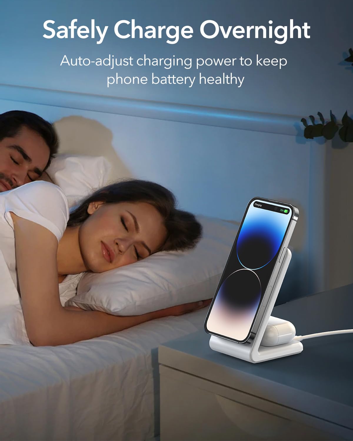 Foto 5 | Soporte De Cargador Inalámbrico Meifigno 2 En 1 Magsafe Para Iphone - Venta Internacional.