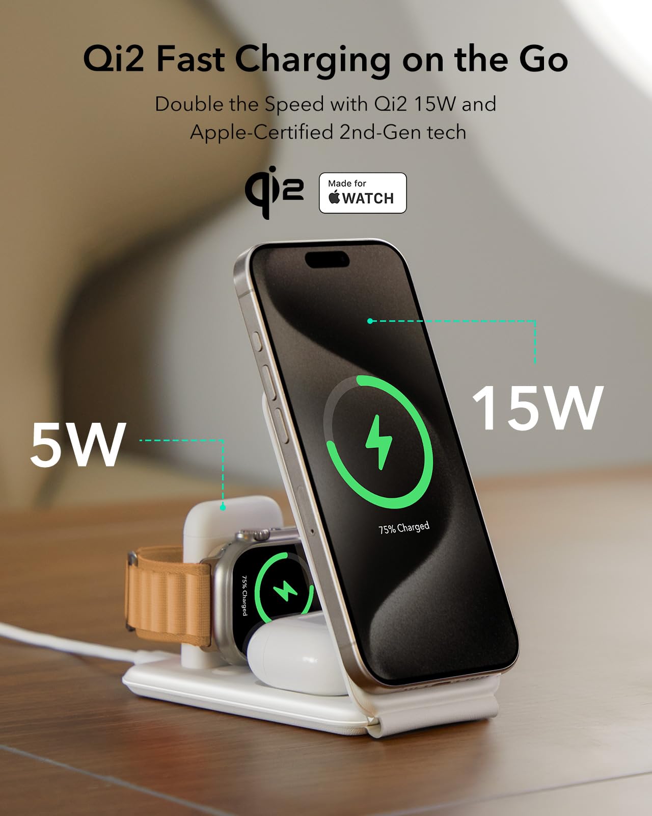 Foto 2 | Estación De Carga Esr Qi2 3 En 1 Para Apple Con Magsafe 15w - Venta Internacional.
