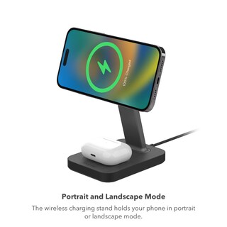 Foto 3 | Cargador Inalámbrico Stand & Pad Mophie Snap+ 2 En 1 Charge 15 W - Venta Internacional.
