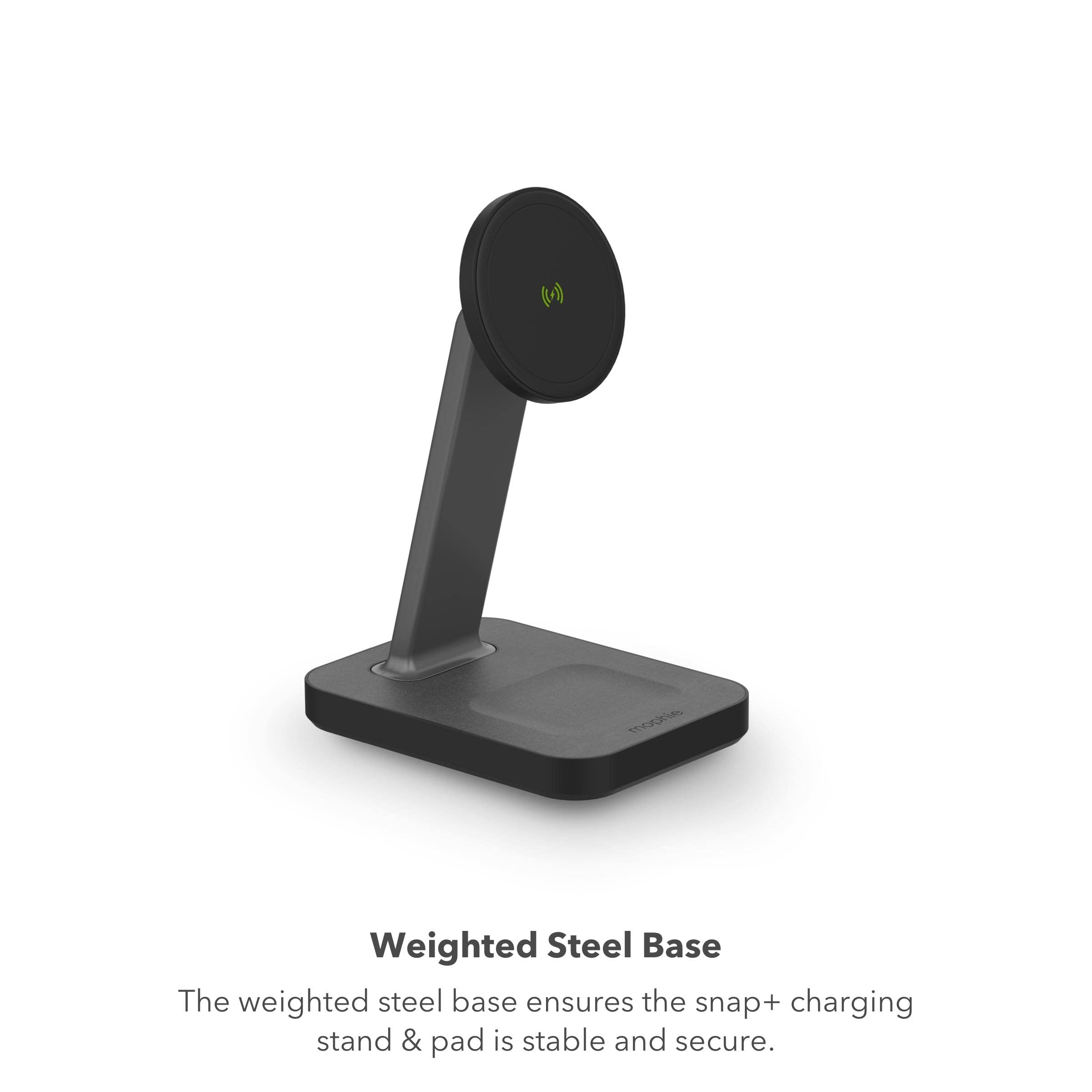 Foto 8 pulgar | Cargador Inalámbrico Stand & Pad Mophie Snap+ 2 En 1 Charge 15 W - Venta Internacional.