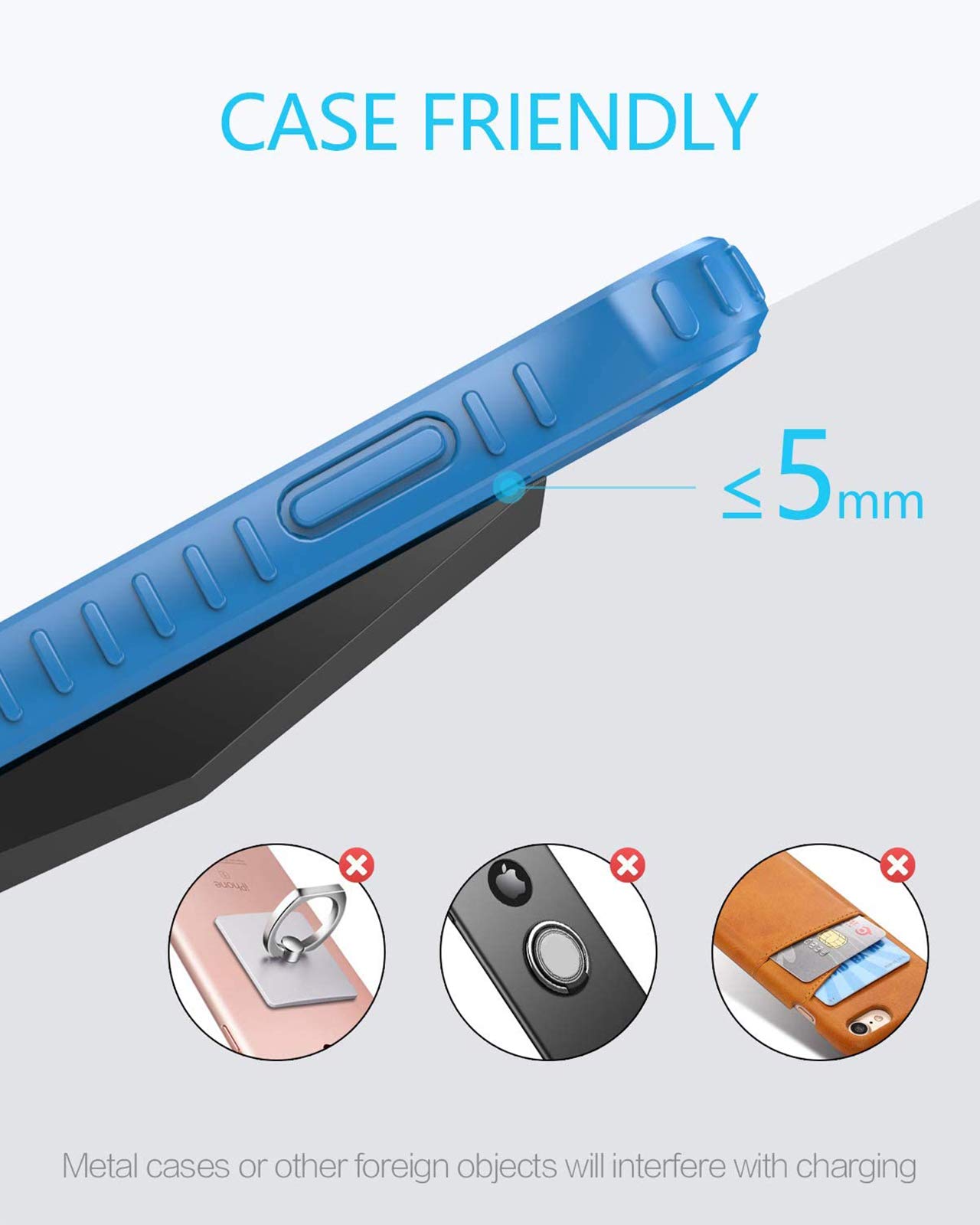 Foto 6 | Cargador Inalámbrico Nanami Fast Charging Stand Qi Certified - Venta Internacional.