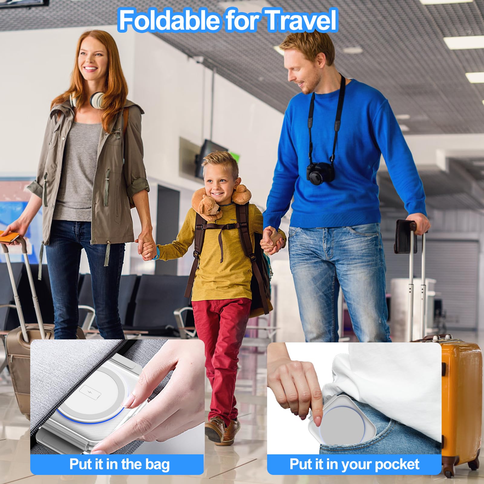 Foto 7 pulgar | Cargador Inalámbrico Holyjoy Multi Travel Para Samsung Galaxy - Venta Internacional.