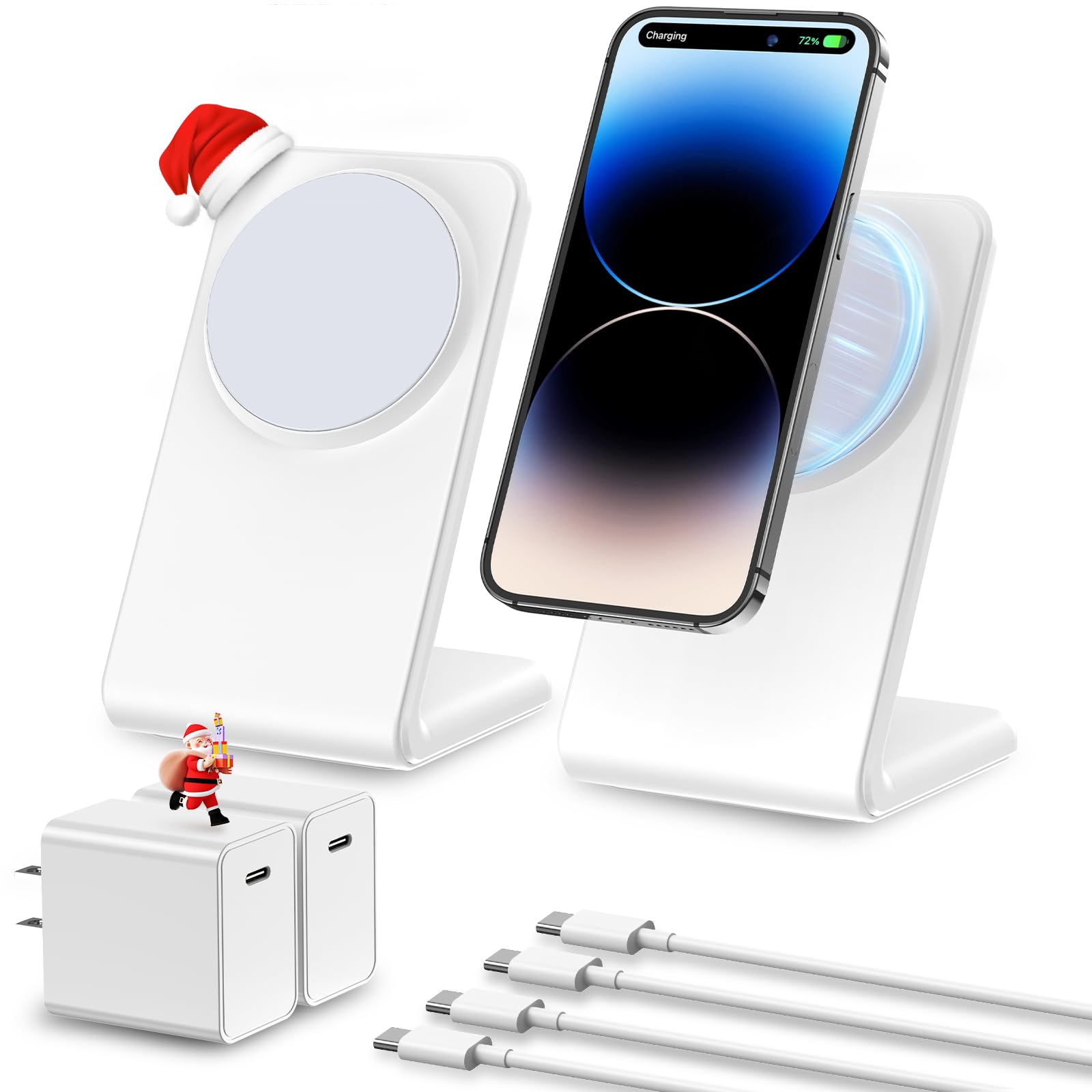 Foto 2 pulgar | Soporte De Cargador Inalámbrico Meifigno Para Iphone Con Adaptador De 20 W X2 - Venta Internacional.