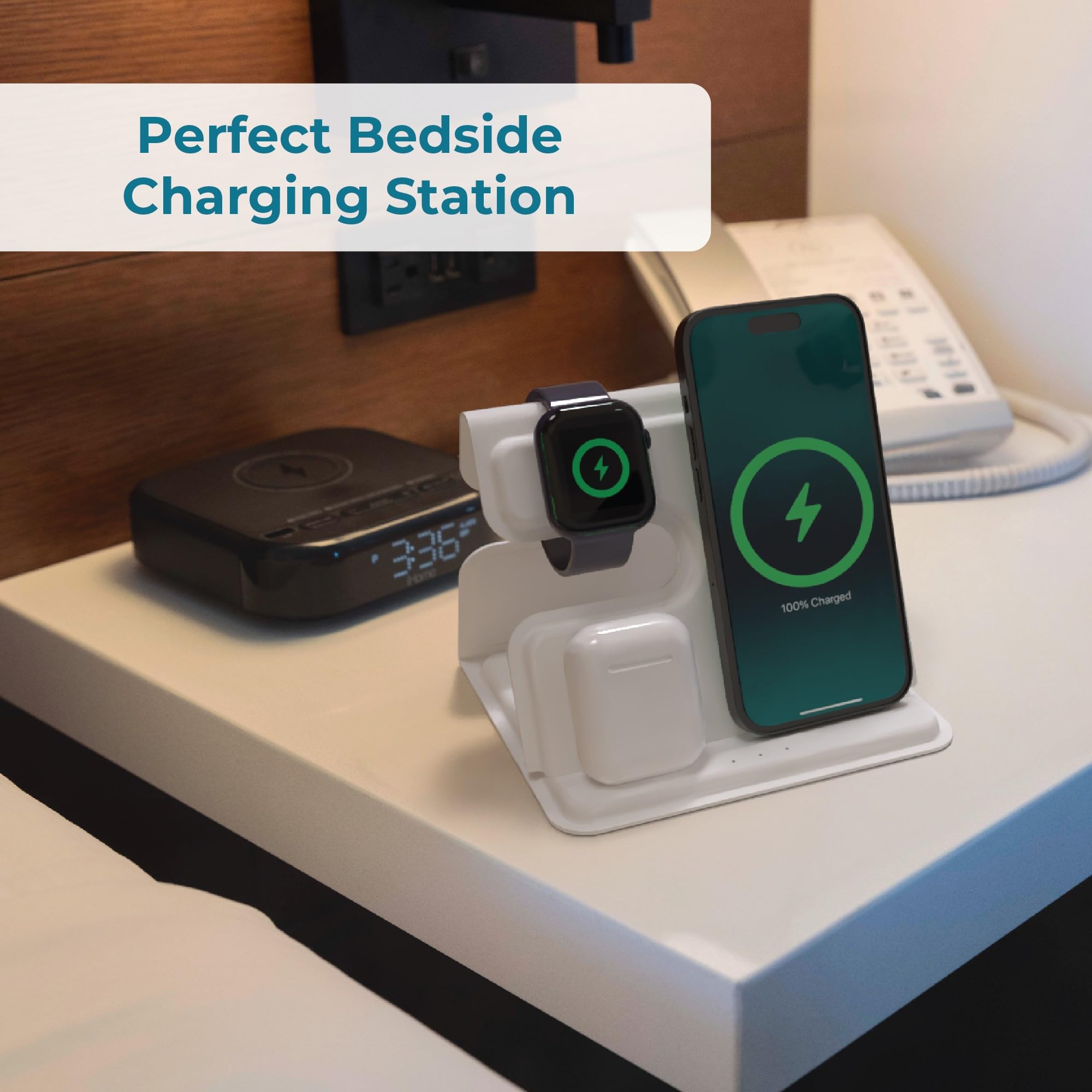 Foto 6 | Estación De Carga Black+decker 3 En 1 Para Dispositivos Apple - Venta Internacional.