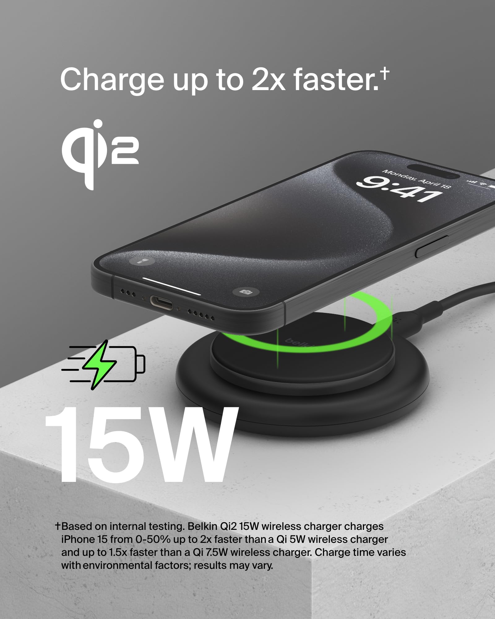 Foto 3 pulgar | Base De Carga Inalámbrica Belkin Magnetic 15w Para Iphone Negra - Venta Internacional.