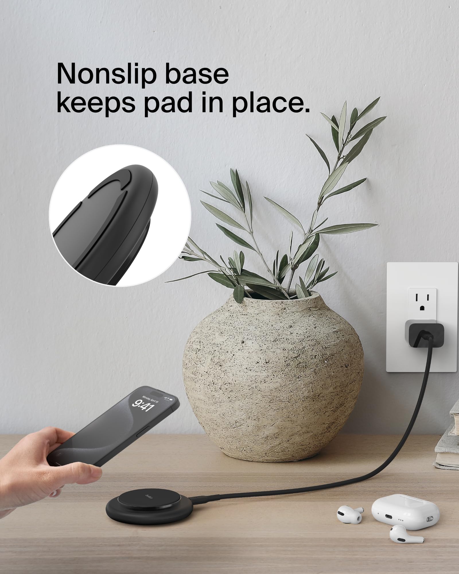 Foto 4 pulgar | Base De Carga Inalámbrica Belkin Magnetic 15w Para Iphone Negra - Venta Internacional.